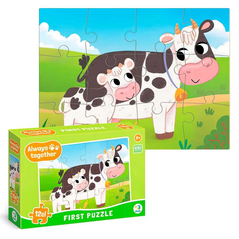 гр Пазл “Завжди разом. Корівки“ 300633 (32) “DoDo“, 12 елементів, в коробці