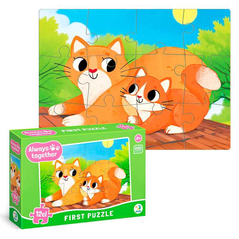гр Пазл “Завжди разом. Котики“ 300632 (32) “DoDo“, 12 елементів, в коробці