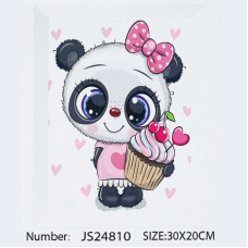 Алмазна мозаїка JS 24810 (50) “TK Group“, “Панда”, 20х30 см, в коробці