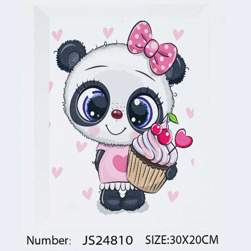 Алмазна мозаїка JS 24810 (50) “TK Group“, “Панда”, 20х30 см, в коробці