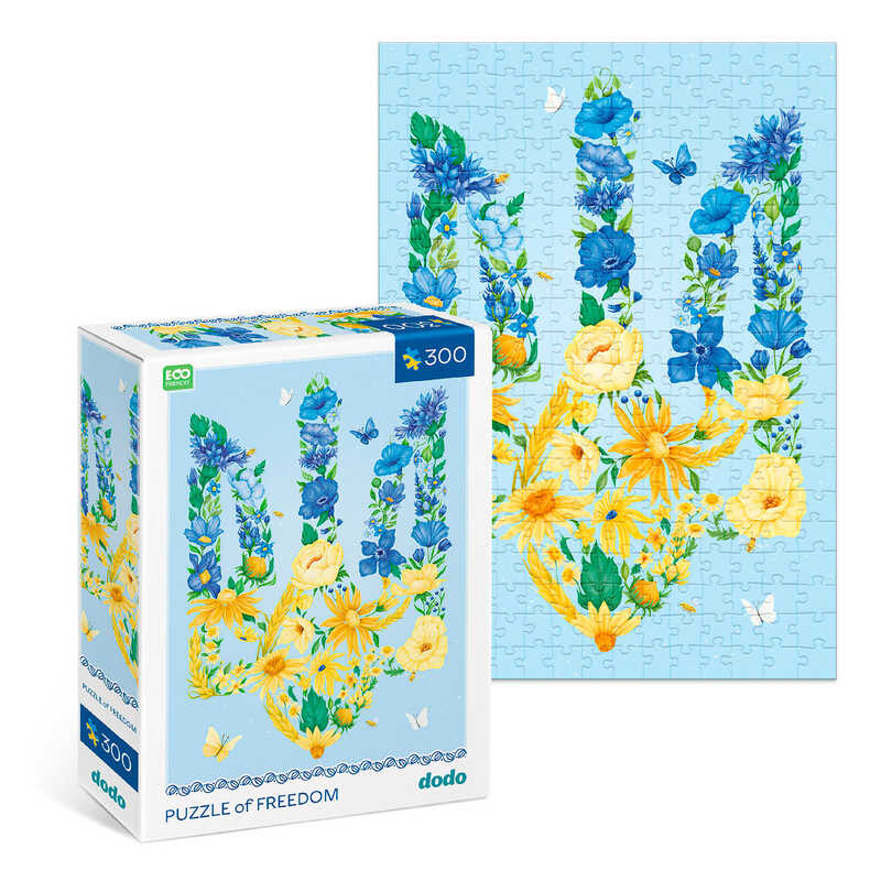 гр Пазл “Квітучий тризуб“ 300588 (22) “DoDo“, 300 елементів, в коробці