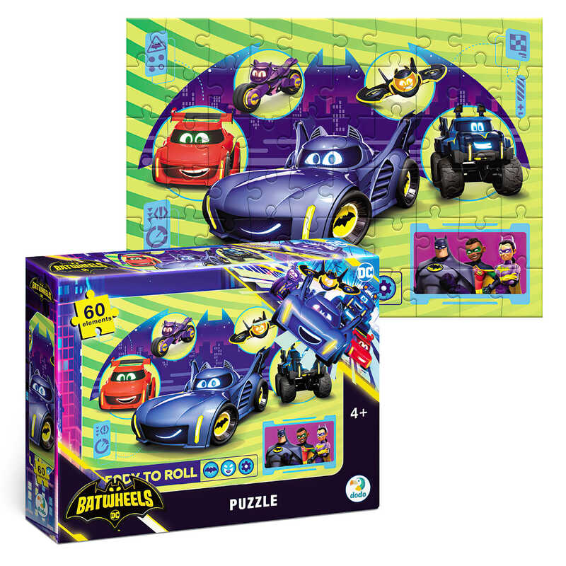 гр Пазл “Колеса просто хочуть розважитися“ 200563 (72) “DoDo“, 60 елементів,  в коробці