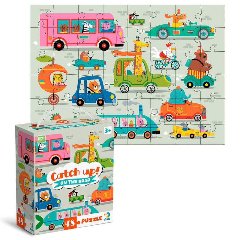 гр Пазл “Наздоганяй! На дорозі“ 300618 (64) “Dodo“