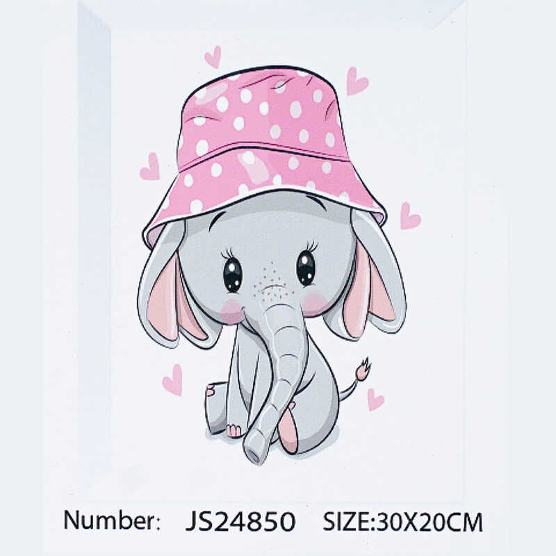 Алмазна мозаїка JS 24850 (50) “TK Group“, “Слоненя”, 20х30 см, в коробці