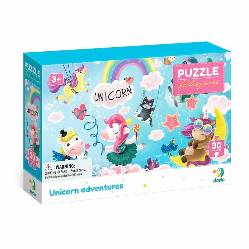 гр Пазли картонні (3-4 роки) “Пригоди єдинорогів“ 300416 (36) 30 елементів “Dodo“ гр Пазли картонні (3-4 роки) “Пригоди єдинорогів“ 300416 (36) 30 елементів “Dodo“