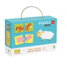 гр Пазли картонні (3-4 роки) Улюблені Тваринки 300115 (30) 24 елементи в коробці “Dodo“
