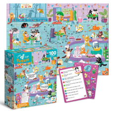 гр Пазл “Шукай та знаходь. Котяче кафе“ 300667 (24) “DoDo“, 100 елементів, 33х47 см, в коробці