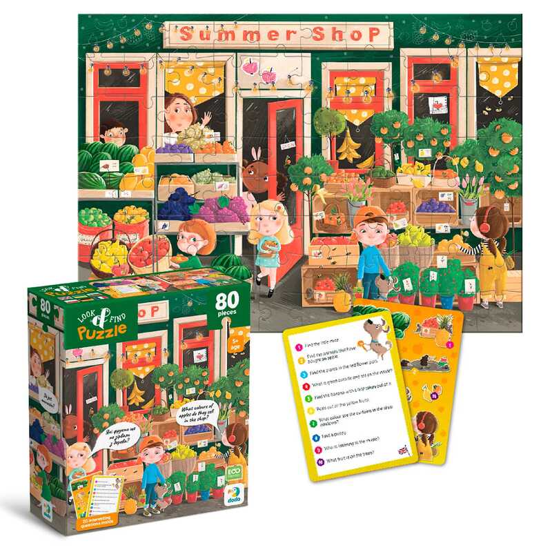 гр Пазл “Шукай та знаходь. Літні смаколики“ 300665 (24) “DoDo“, 80 елементів, 28х39 см, в коробці гр Пазл “Шукай та знаходь. Літні смаколики“ 300665 (24) “DoDo“, 80 елементів, 28х39 см, в коробці