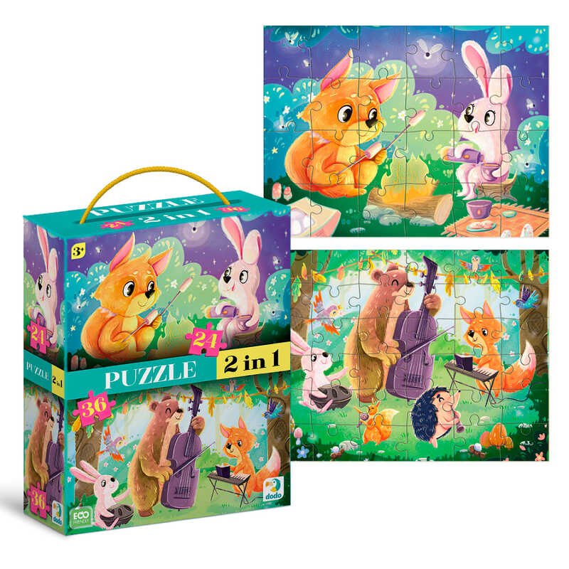 гр Пазл 2в1 “Літні вечори“ 300609 (12) “DoDo“, 24-36 елементів, у коробці