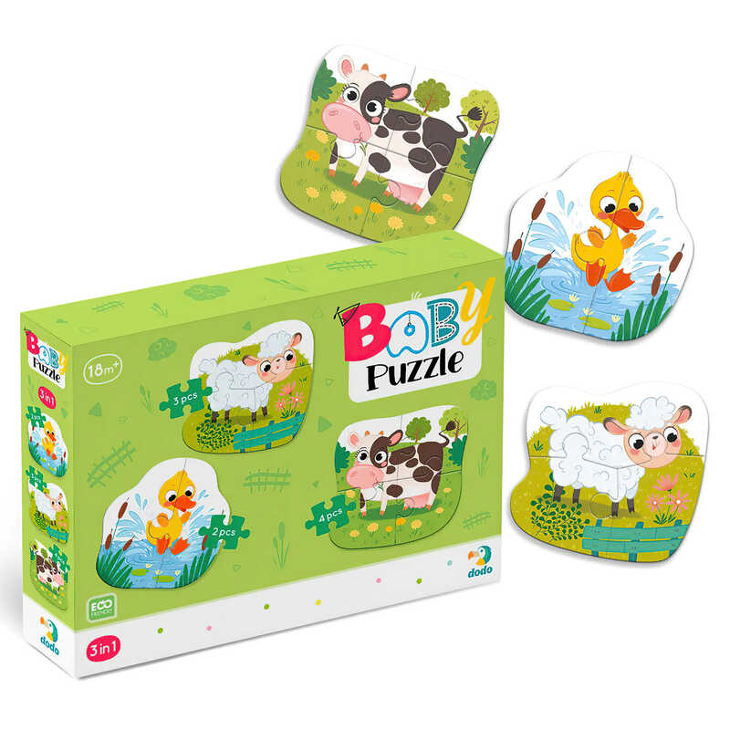 гр Пазл 3 в 1  “Свійські тварини“ 300393 (48) “Dodo“