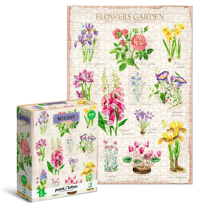 гр Пазл Easy-L “Ботаніка. Квітковий сад“ 300614 (24) “DoDo“, 400 елементів, в коробці гр Пазл Easy-L “Ботаніка. Квітковий сад“ 300614 (24) “DoDo“, 400 елементів, в коробці