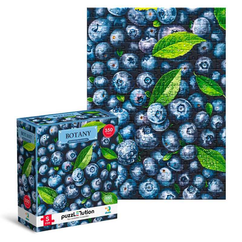 гр Пазл Hard-S “Ботаніка. Прекрасна чорниця“ 300625 (32) “DoDo“, 350 елементів, 32х23см, в коробці