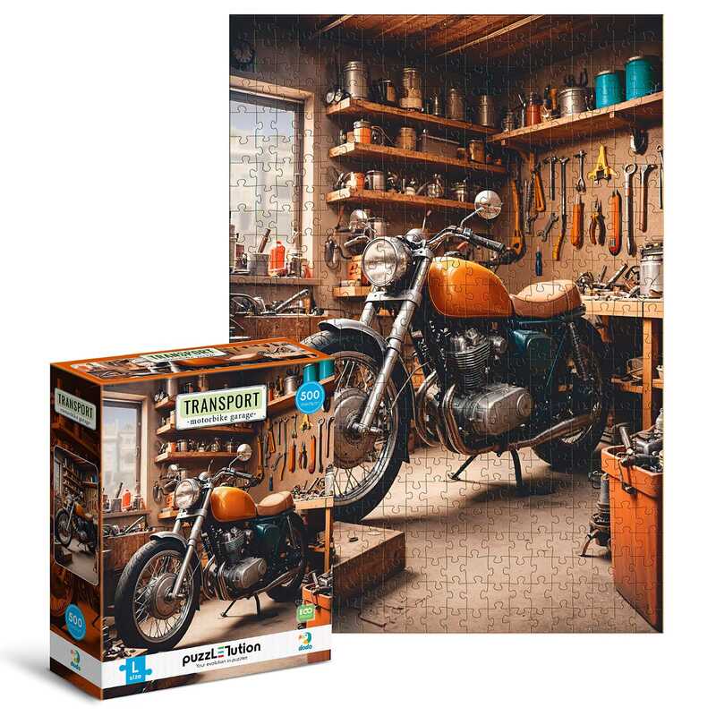 гр Пазл Medium-L “Транспорт. Мотоциклетний гараж“ 300651 (12) “DoDo“