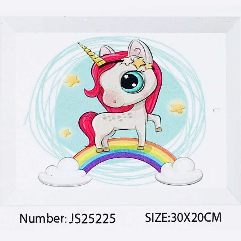 Алмазна мозаїка JS 25225 (50) “TK Group“, 20х30 см, “Чарівний єдиноріг“, в коробці