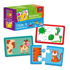 гр Пазли “Знайди пару.Кольори та забарвлення тварин“ VT5003-02 (54) “Vladi Toys“