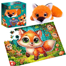 гр Пазли “Лисеня“ DT200-12 260 деталей (8) “Vladi Toys“, розмір пазла: 320*470 мм, м“яка іграшка, постер, у коробці