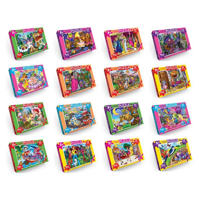 гр Пазли 120 ел. малі, картонні C120-... МІКС (10) ВИДАЄТЬСЯ ТІЛЬКИ МІКС ВИДІВ, “Danko Toys“ гр Пазли 120 ел. малі, картонні C120-... МІКС (10) ВИДАЄТЬСЯ ТІЛЬКИ МІКС ВИДІВ, “Danko Toys“