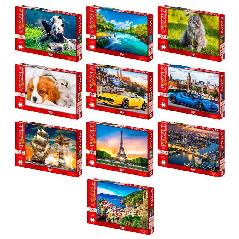 гр Пазли 380 ел. с.6 C380-06-01,02,03,04...10 (10) ВИДАЄТЬСЯ ТІЛЬКИ МІКС ВИДІВ, “Danko Toys“