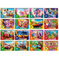 гр Пазли 60 ел. максі с.10 Mx60-10-01,02,03,04...16 (16) ВИДАЄТЬСЯ МІКС ВИДІВ “Danko Toys“