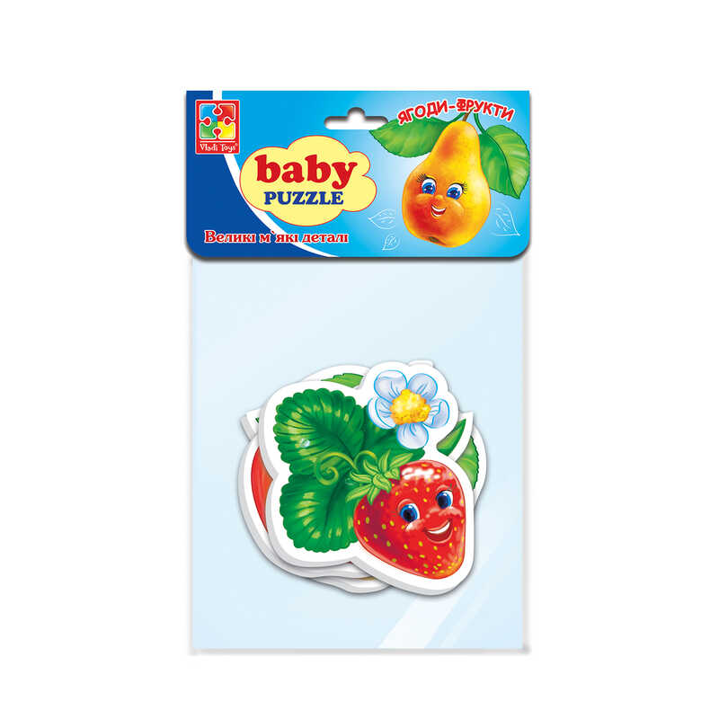 гр Пазли бейбі “Фрукти“ VT 1106-77 (50) укр., “Vladi Toys“, у пакеті