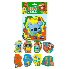 гр Пазли бейбі MAXI Малюк зможе “Тварини. Іграшки“ VT1722-23 укр (8) “Vladi Toys“, в пакеті