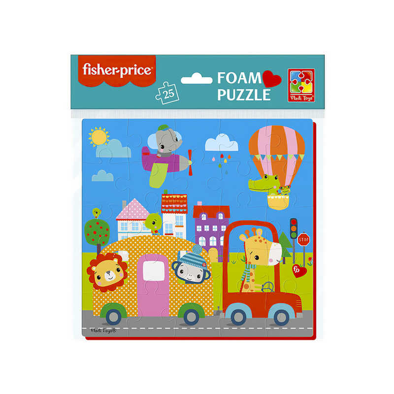 гр Пазли м“які “Fisher-Price. Місто“ VT1109-05 (50) англ.,“Vladi Toys“, 22х23 см, у пакеті