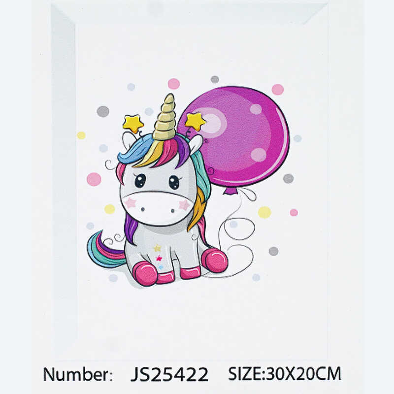 Алмазна мозаїка JS 25422 (50) “TK Group“, 20х30 см, “Крихітка Єдиноріг“, в коробці