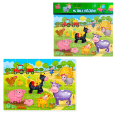 гр Пазли м“які А4 “Малюк зможе. Ферма“ VT1102-18 (50) “Vladi Toys“
