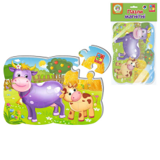 гр Пазли магнітні А5 “Корова і теля“ - VT3205-74 (50) “Vladi Toys“