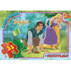 гр Пазли 35 ел. “G Toys“ “Рапунцель“ TA 012 (62) +постер
