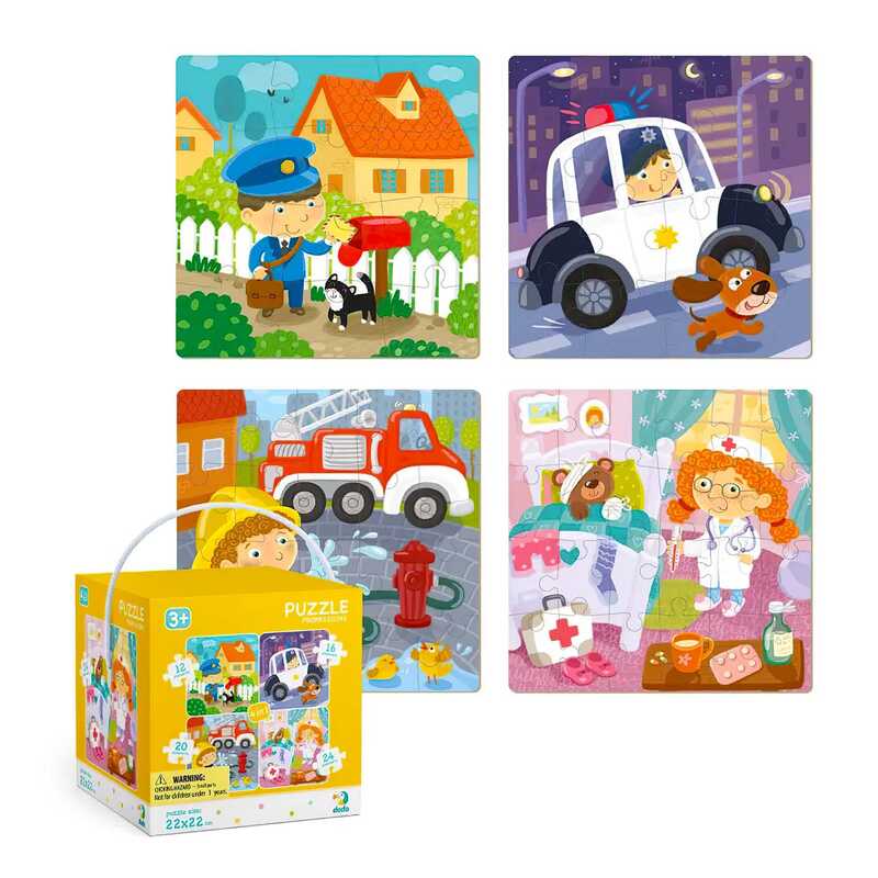 гр Пазли 4 в 1 “Професії“ 300131 (12) “Dodo“