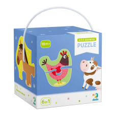 гр Пазли картонні (3-4 роки) 2-3-4 елементи “Домашні тварини“ 300152 (12) 18 елементів “Dodo“