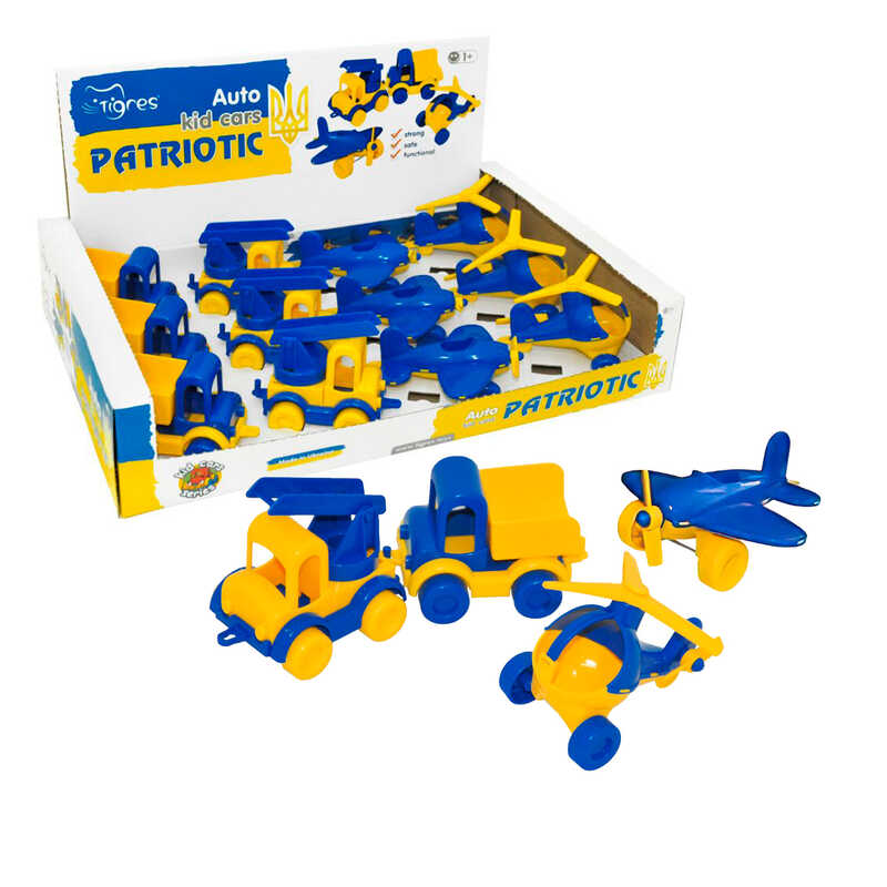 гр Патріотичні машинки “Kid cars“ 39900 ЦІНА ЗА 12 ШТУК У БОКСІ (96) “Tigres“