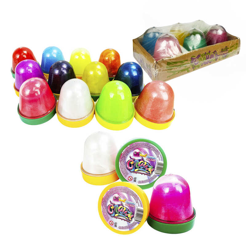 гр Перламутровий слайм конус 51041 (1) “Пані Булька“, ЦІНА ЗА 6 ШТ У БЛОЦІ, 100 г, ароматизований, 12 кольорів, МІКС гр Перламутровий слайм конус 51041 (1) “Пані Булька“, ЦІНА ЗА 6 ШТ У БЛОЦІ, 100 г, ароматизований, 12 кольорів, МІКС