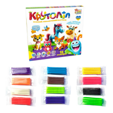 гр Пластилін восковий 54674 (7) “4FUN Game Club“, 12 неонових кольорів, в коробці