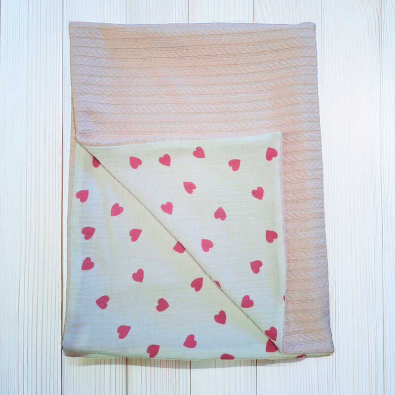 гр Плед дитячий для немовлят “Серце“ 99877 (1) в’язане полотно, МУСЛІН, розмір 100*80 см “Bimbo“ гр Плед дитячий для немовлят “Серце“ 99877 (1) в’язане полотно, МУСЛІН, розмір 100*80 см “Bimbo“