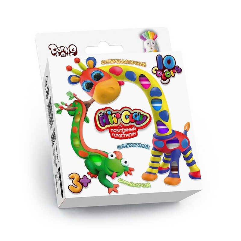 гр Повітряний пластилін “Air Clay“ ARCL-03-01U (20) 10 кольорів, “Danko toys“