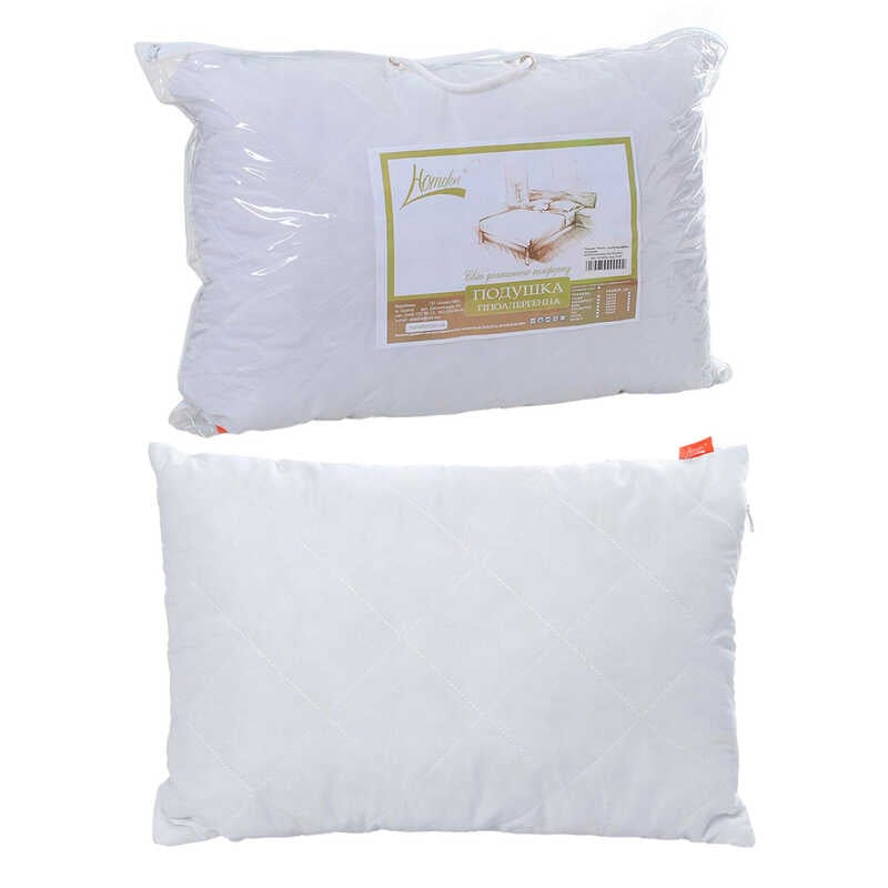 гр Подушка “Polaris“ 50 * 70 мікрофібра стьобана 2010002 (1) “Homefort“, в пакеті 