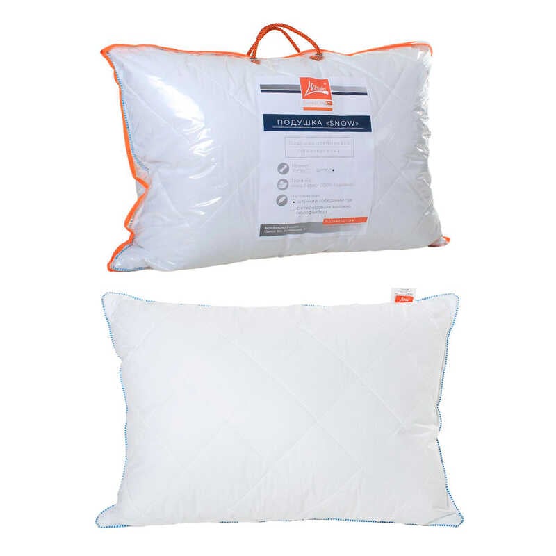 гр Подушка “Snow“ 50 * 70 італійський батист, штучний лебединий пух 2010014 (1) “Homefort“