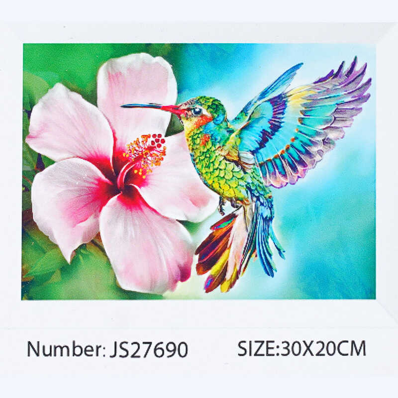 Алмазна мозаїка JS 27690 (50) “TK Group“, 20х30 см, “Колібрі“, в коробці