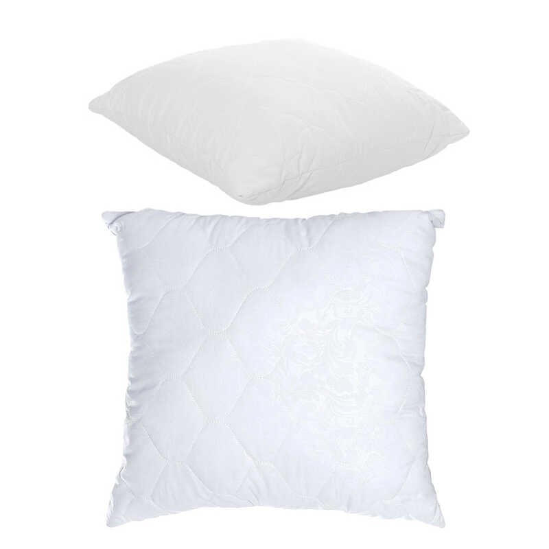 гр Подушка “Сімейна“ 3010010 стьоб мікрофібра, силіконізоване волокно, 60*60 см., біла (1) “Homefort“