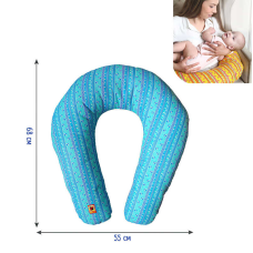 гр Подушка МС 110612-04 для годування, колір блакитний (2)  “Масік“
