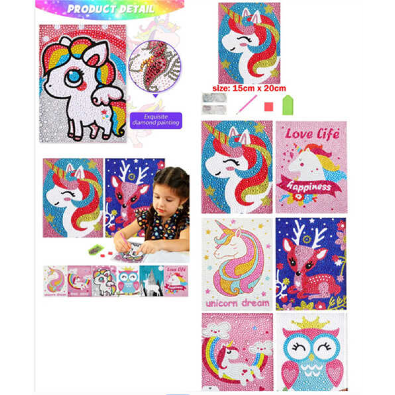 Алмазна мозаїка С 60558 (60) розмір 15х20 см, рамка, інструменти, ВИДАЄТЬСЯ МІКС 