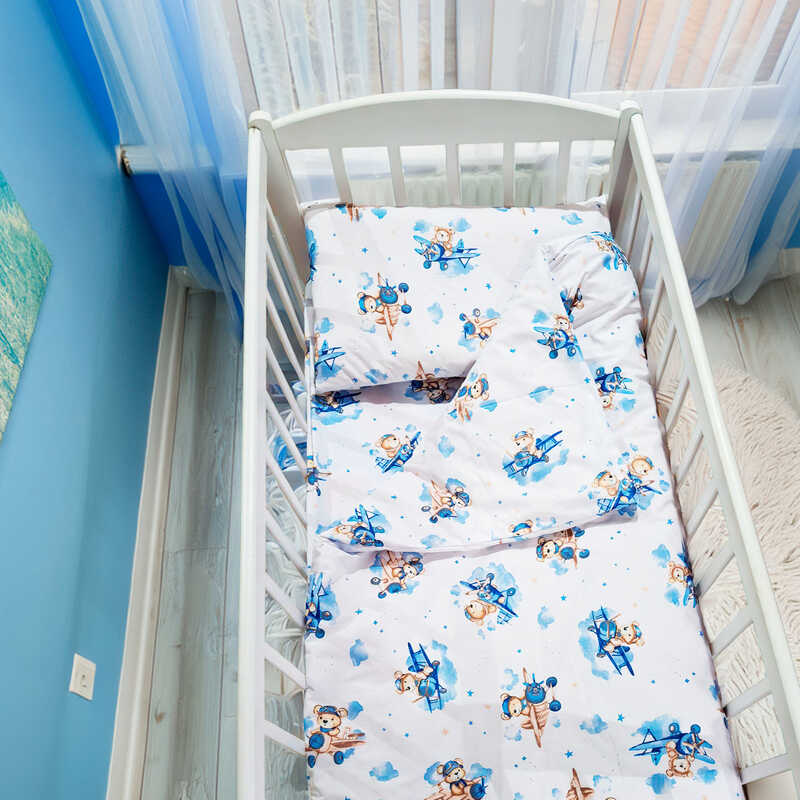 гр Постільний комплект “Ведмедик на літачку“ 92047 (1) тканина БЯЗЬ GOLD LUX, розмір 110*90 см “Bimbo“ гр Постільний комплект “Ведмедик на літачку“ 92047 (1) тканина БЯЗЬ GOLD LUX, розмір 110*90 см “Bimbo“