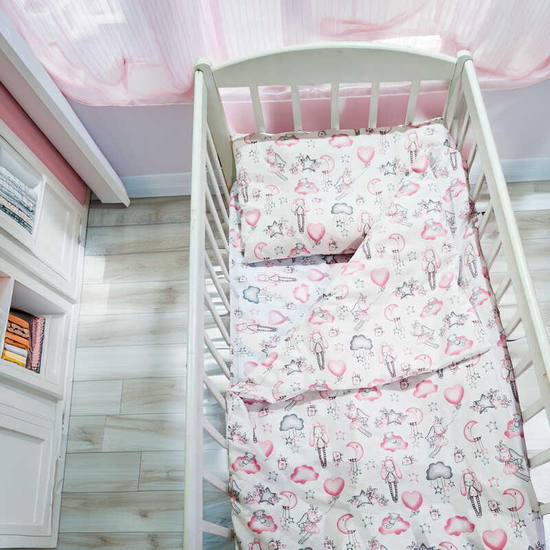 гр Постільний комплект “Зайченятка“ 51201 (1) тканина БЯЗЬ GOLD LUX, розмір 110*90 см “Bimbo“ гр Постільний комплект “Зайченятка“ 51201 (1) тканина БЯЗЬ GOLD LUX, розмір 110*90 см “Bimbo“