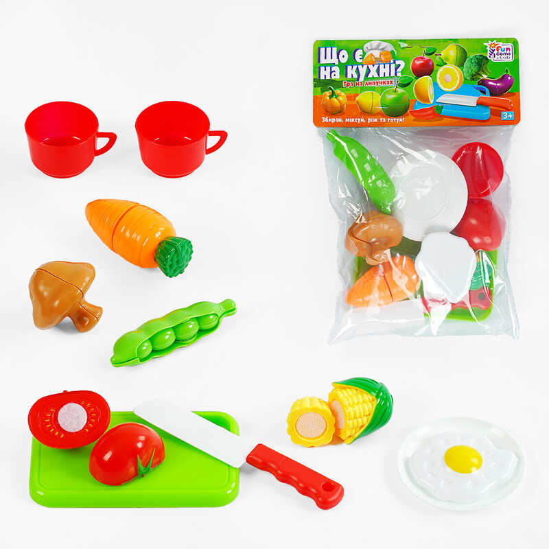 гр Продукти на липучках “Що є на кухні?” 65386 (240/2) “4FUN Game Club“, 11 елементів, у пакеті