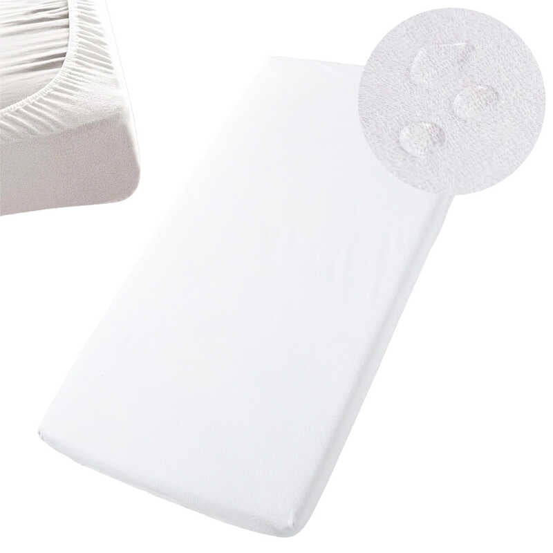 гр Простирадло на резинці АКВА-СТОП для дитячого ліжечка 59354 (1) тканина мембранна МАХРА, розмір 120*60 см “Bimbo“