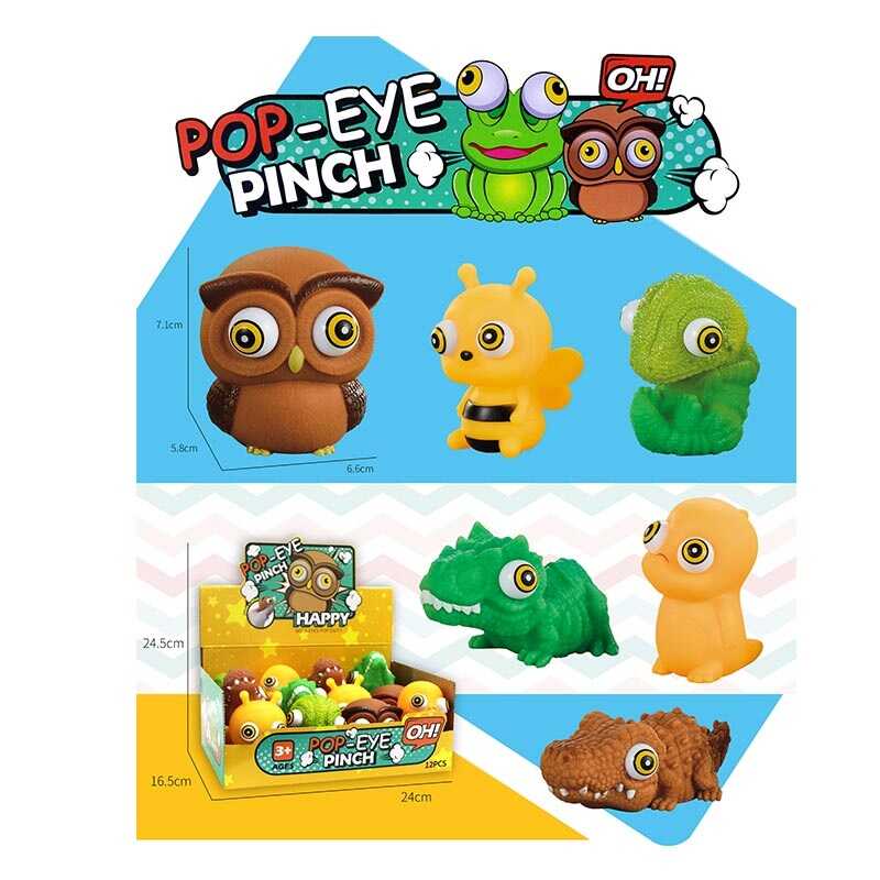 Антистрес 909-3 (48/2) ЦІНА ЗА 12 ШТУК В БЛОЦІ, витріщає очі