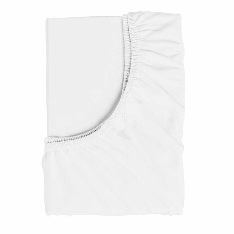 гр Простирадло на резинці для дитячого ліжечка 87167 (1) тканина РАНФОРС, колір - білий, розмір 120*60 см “Bimbo“