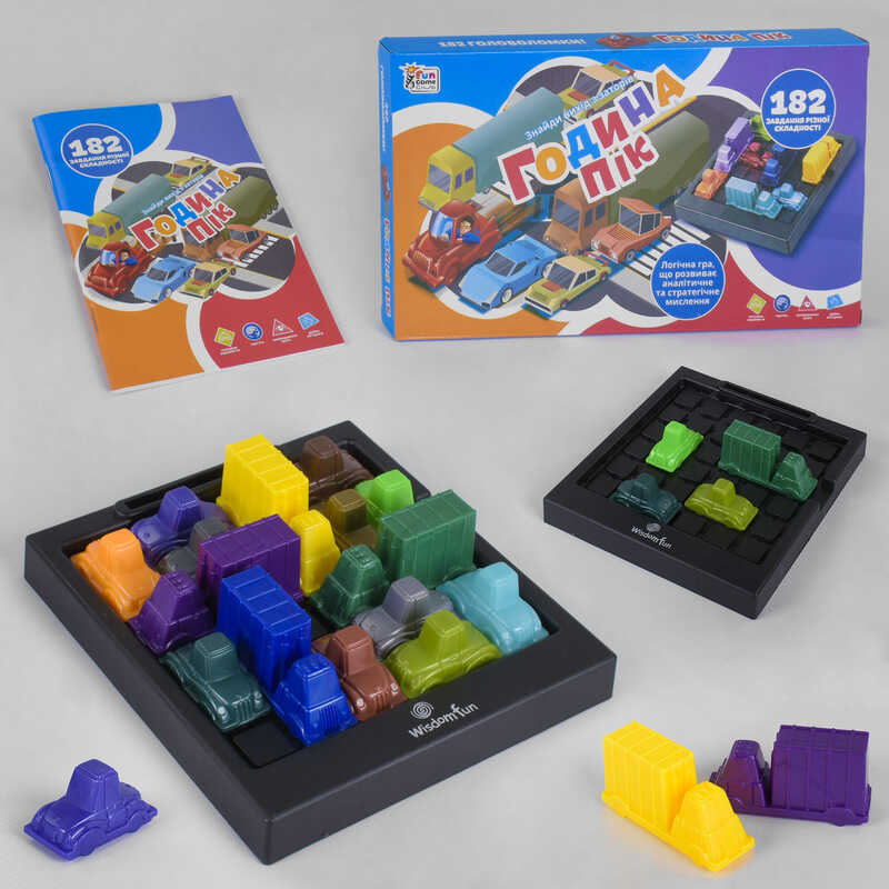 гр Розвиваюча гра “Година пік“ UKВ-В 0036 (24) “4FUN Game Club“, машинки, ігрова платформа, українською мовою, в коробці